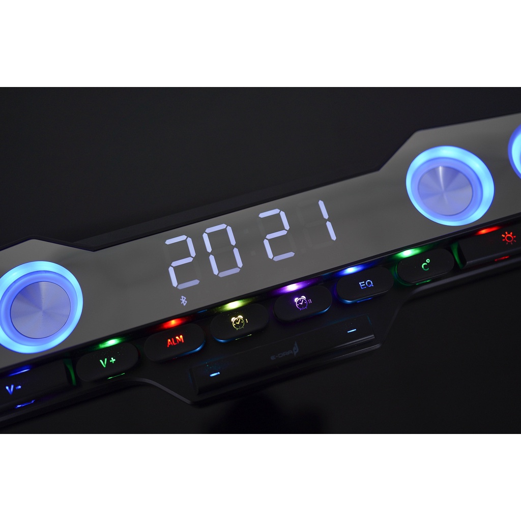 LOA SOUNDBAR BLUTOOTH EDRA EGS01W LED RGB NÚT PHÍM CƠ HÀNG CHÍNH HÃNG