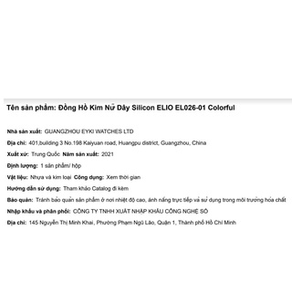 Đồng hồ Nữ Elio EL026-01