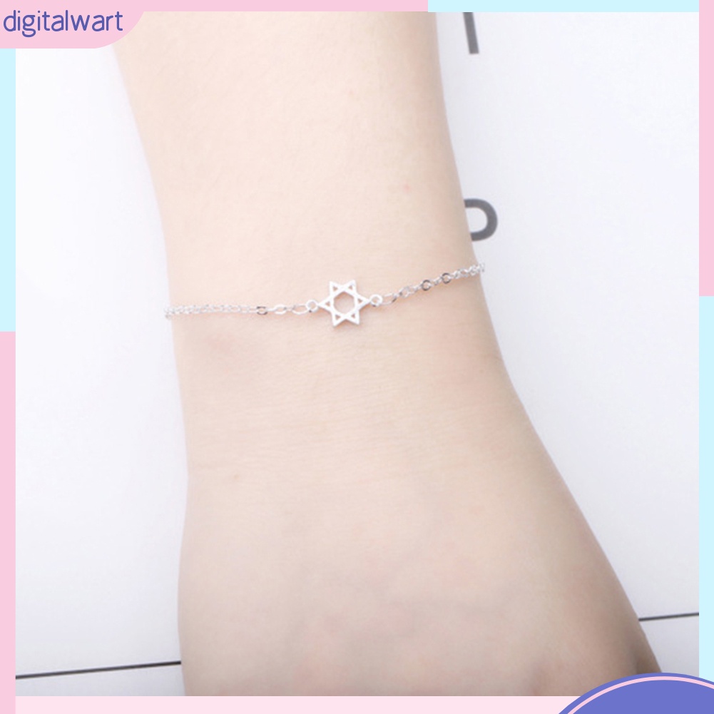 Lắc tay hình ngôi sao 6 cánh xinh xắn cho nữ