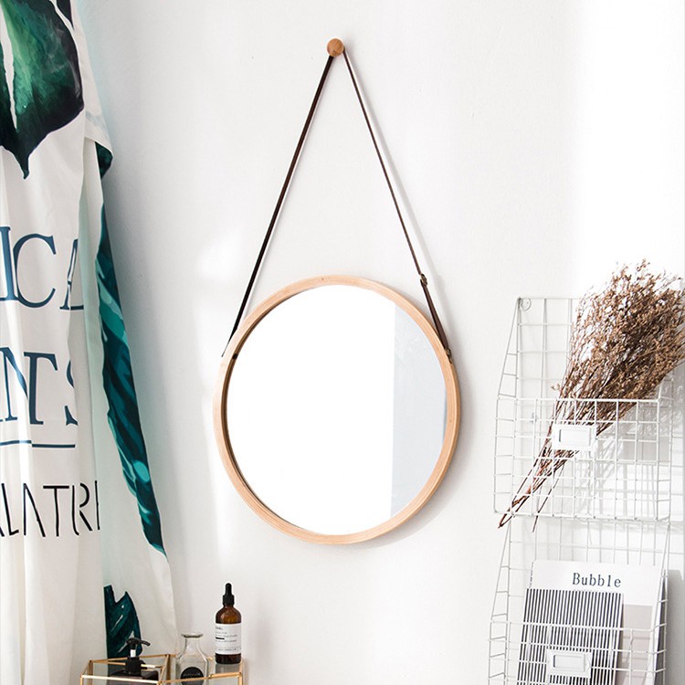 Gương treo tường hình tròn decor nhà cửa phòng tắm, chụp hình siêu xinh