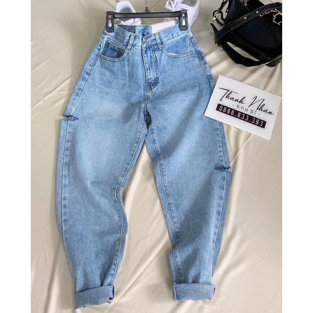 Thời Trang Nữ BÁN SỈ QUẦN JEAN BOY RÁCH 2 RẠCH CHO NỮ  Phương Linh Shop