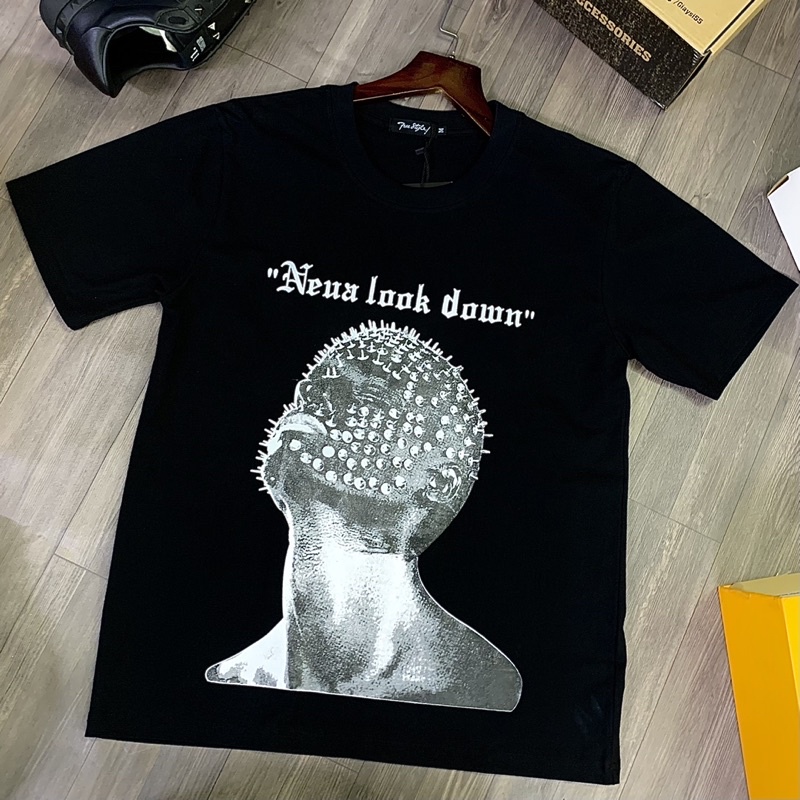 Áo thun nam cổ tròn, in hình mặt người Form rộng Unisex giá rẻ và đẹp. 2 màu trắng đen thun cotton co giản TShirt | BigBuy360 - bigbuy360.vn