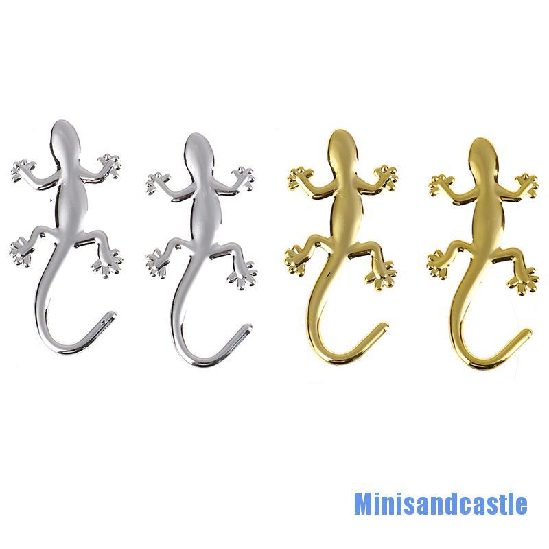 Set 2 Miếng Dán Trang Trí Xe Hơi Hình Tắc Kè Hoa Độc Đáo