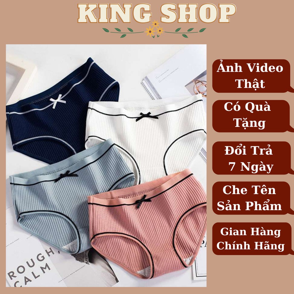 Quần lót nữ cotton tông màu nhẹ chất mát co dãn thấm hút mồ hôi - Quần chíp nữ phù hợp mùa hè thiết kế thời trang L803