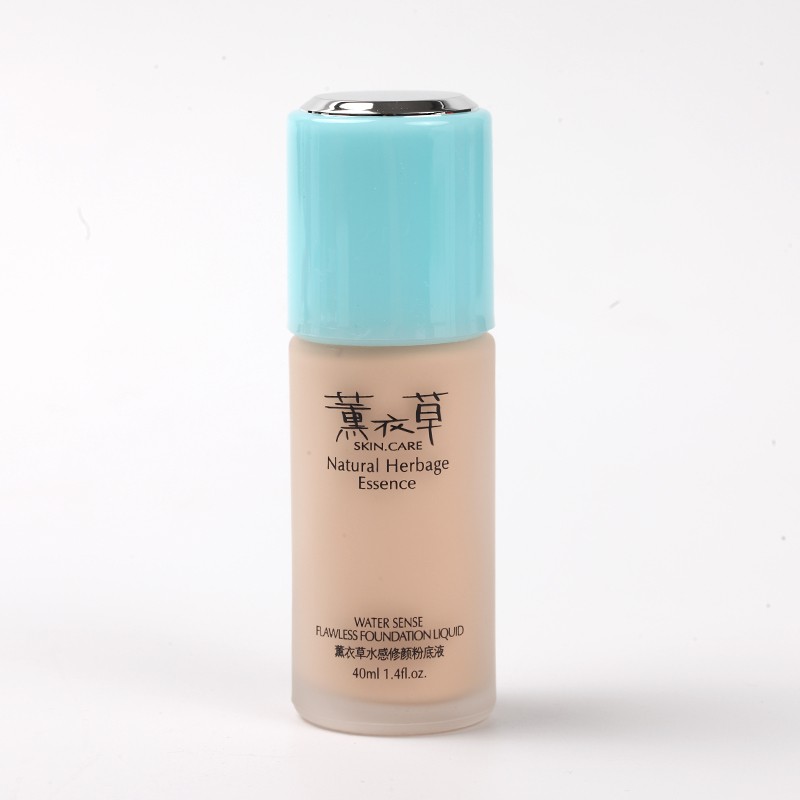 ✶✑Miễn phí vận chuyển Zhenlisi Lavender Liquid Foundation Nude Makeup Whitening Moisturizing Air Cushion BB Cream Oil