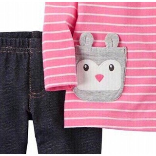Set áo Carter's & jegging bé gái xinh xắn