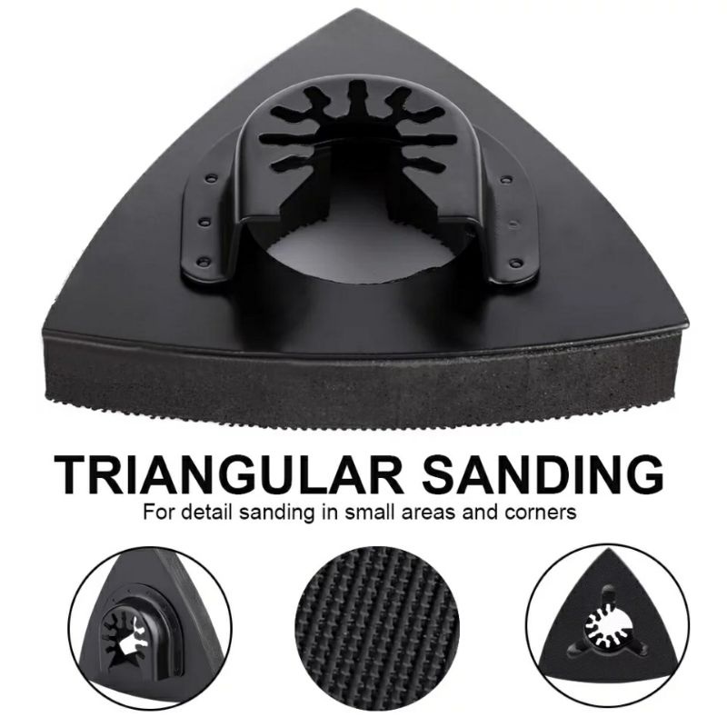 Đĩa chà nhám cho máy cắt rung đánh bóng bả sơn bả martit gỗ nội thất gò hàn