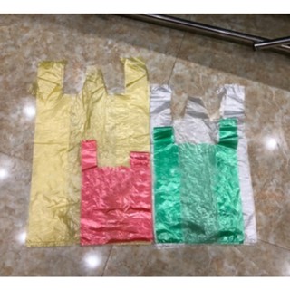1KG Túi nilon đựng đồ nhiều màu (kích cỡ 2kg đến 10kg)
