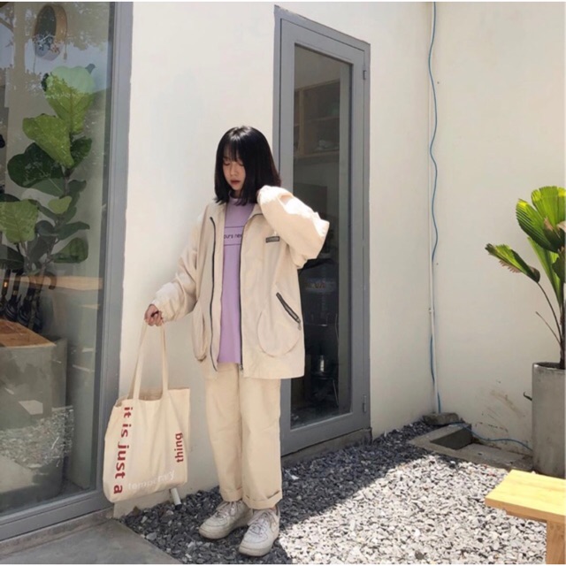 TÚI TOTE CHỮ ĐỎ