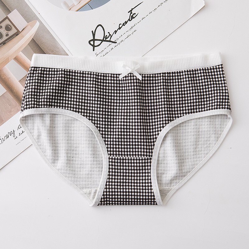 Quần lót nữ cotton kẻ siêu đẹp siêu xinh cho chị e từ 40 ->52kg | BigBuy360 - bigbuy360.vn