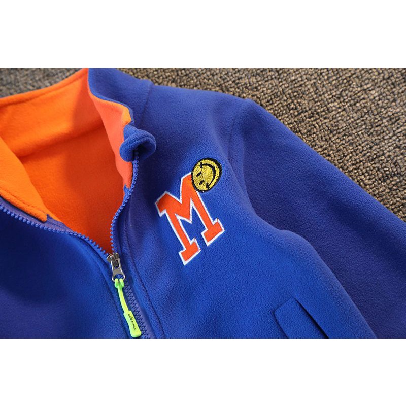 Áo Khoác Lông Cừu Tay Dài Thời Trang Thu Đông 2022 Dành Cho Bé Trai