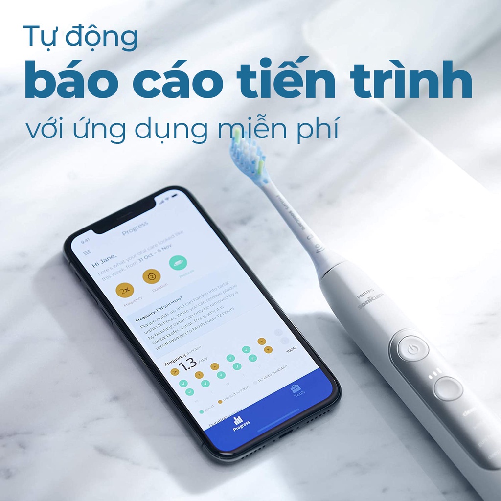 Bàn chải điện Philips Sonicare ExpertClean 7000, 7300, 7500