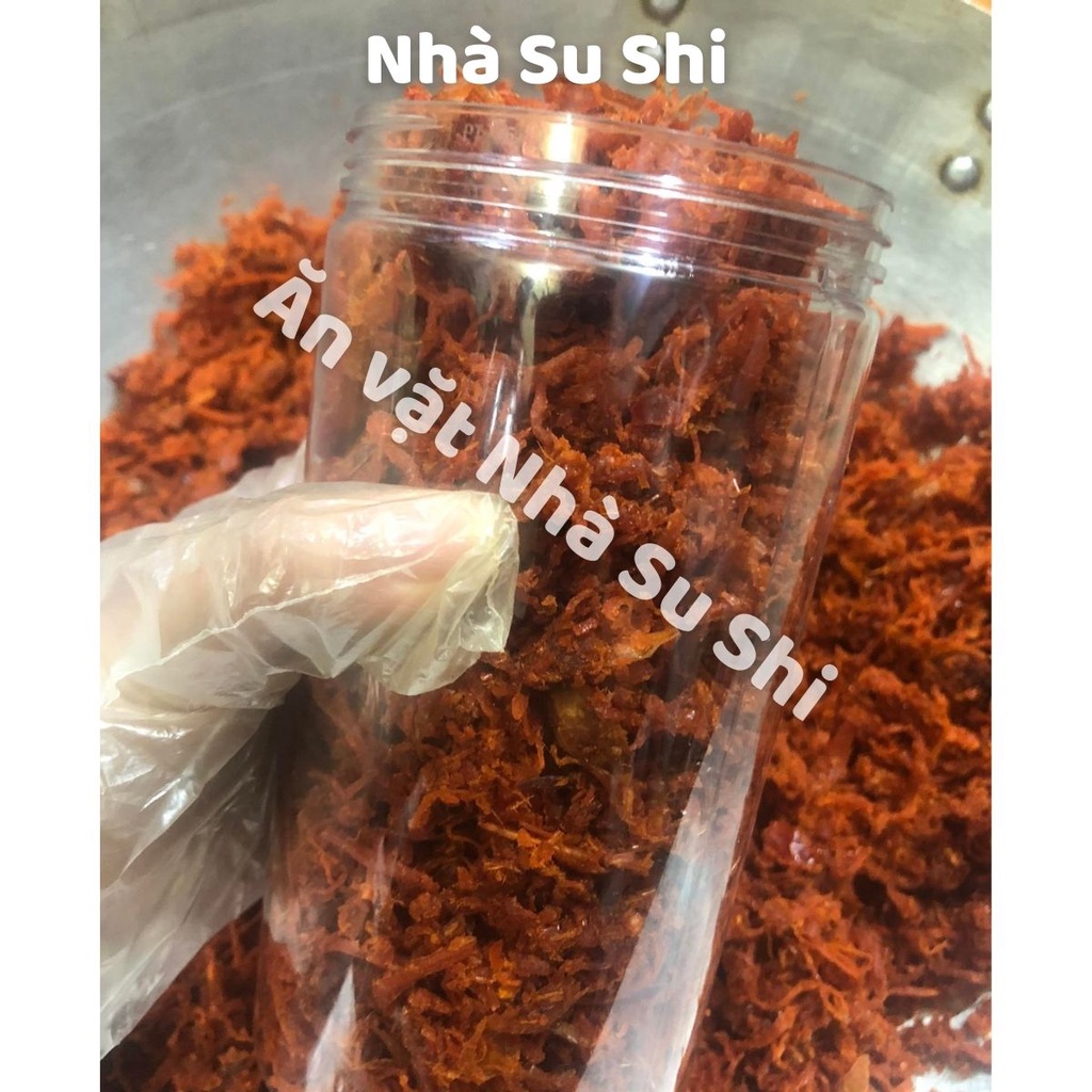 Thịt khô bò ngon ăn vặt sợi nhỏ 400g đóng hộp đảm bảo vệ sinh an toàn thực phẩm Nhà Su Shi