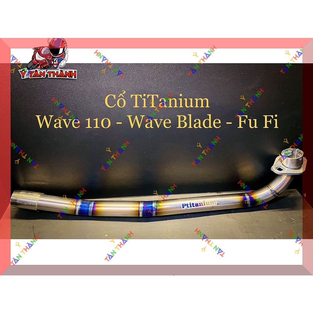 Cổ pô titan xe wave A 110,Wave Blade,future 125 MS 53