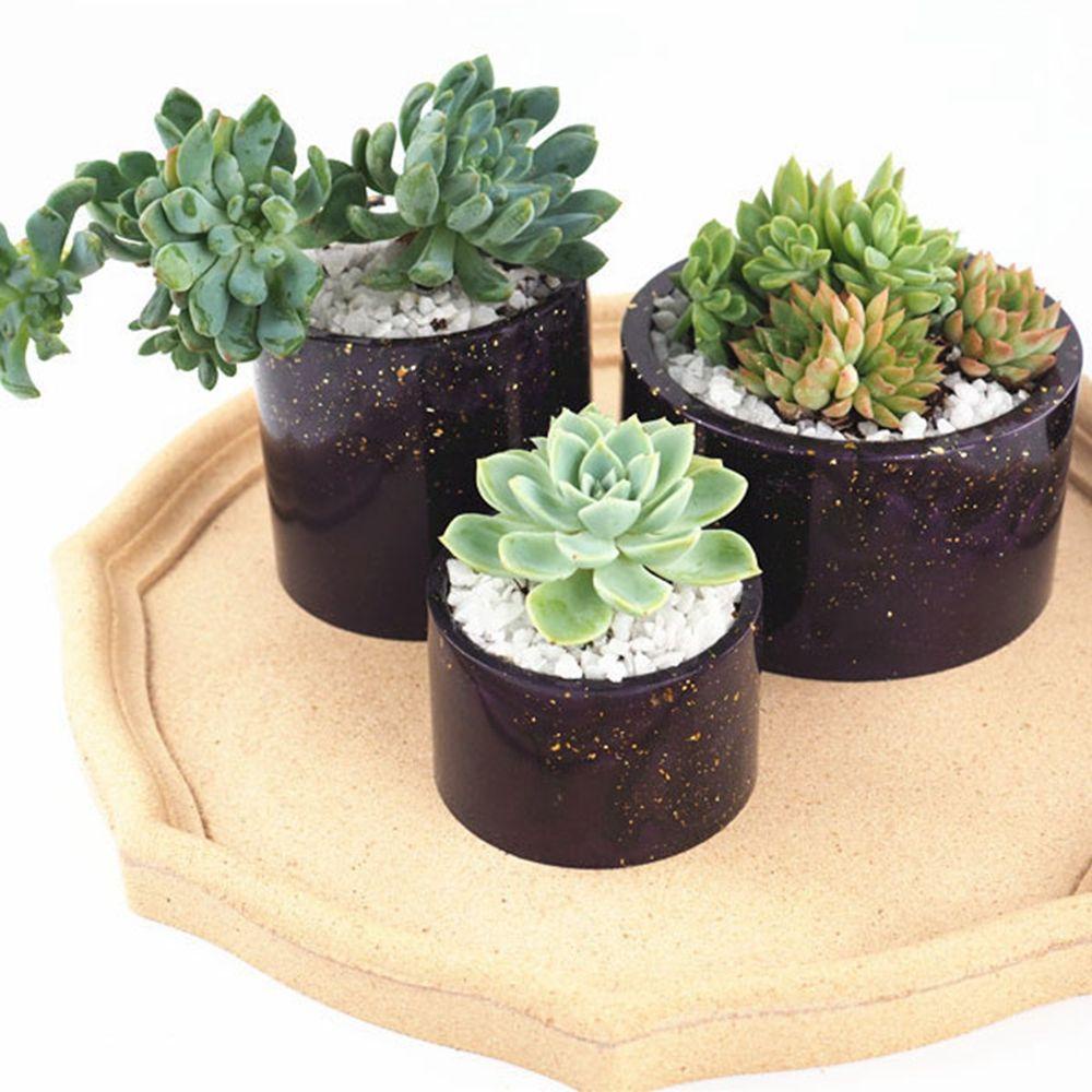 Khuôn Silicone Làm Chậu Hoa Xi Măng Resin UV
