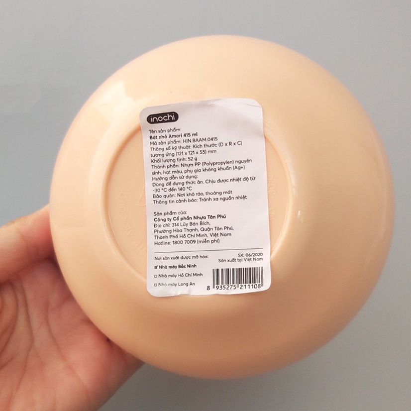 Bát ăn dặm cho bé Amori INOCHI nhỏ 415ml - Nhà Mỡ Mỡ