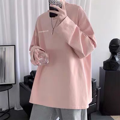 Áo thun dài tay in chữ TOBANYI form rộng, Áo phông dài tay unisex mặc phối bên trong siêu chất nam nữ đều mặc
