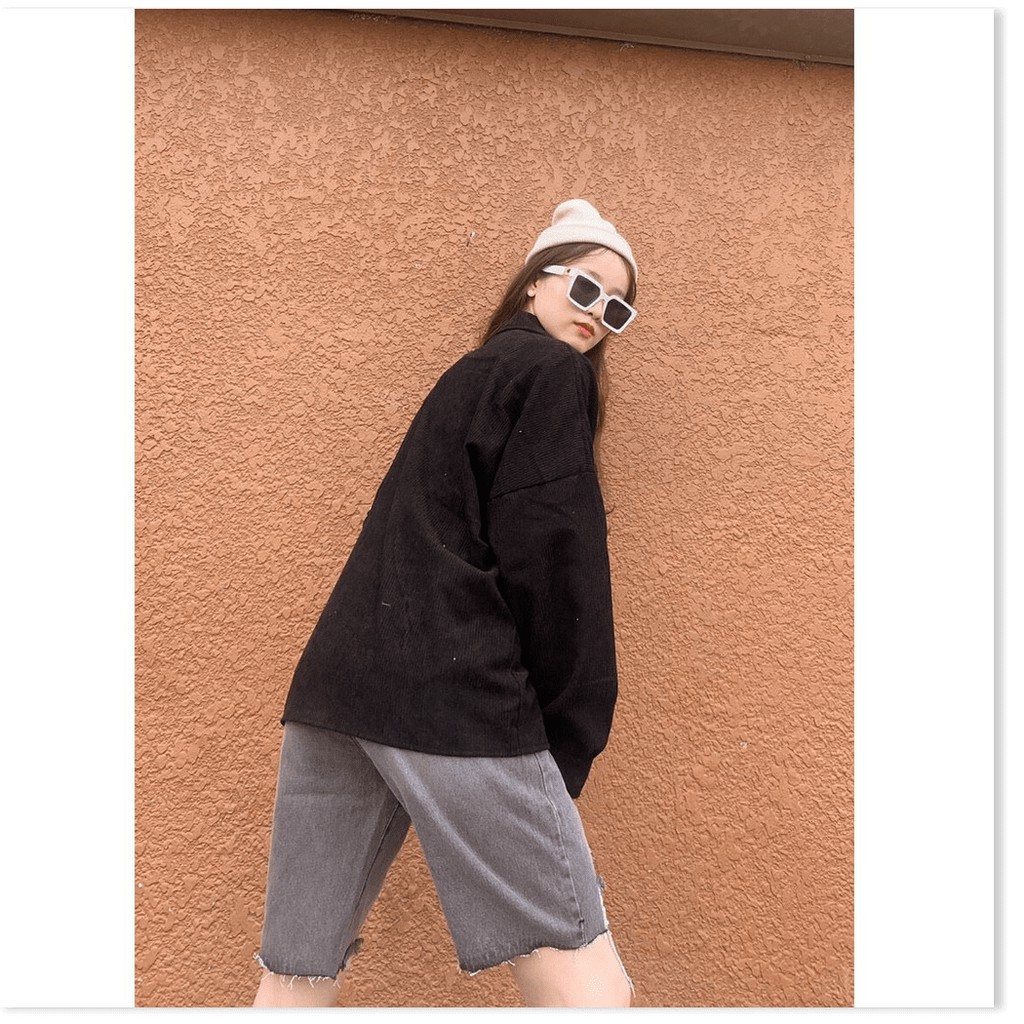 ÁO KHOÁC NHUNG KIÊU SƠ MI VÔ CÙNG XINH XẮN CHO CÁC BẠN NỮ THỜI TRANG MỚI KME