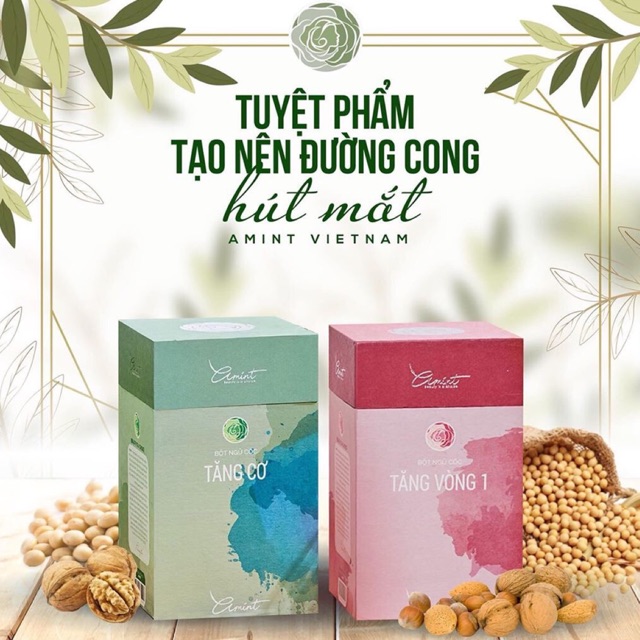 COMBO MÔNG NGỰC AMINT - kèm chip xinh - dây tập mông - các tips upsize