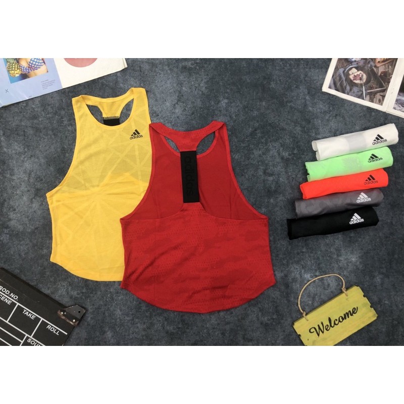 Áo tanktop nữ, áo nách rộng nữ, áo phối bên ngoài cho chị em tập gym