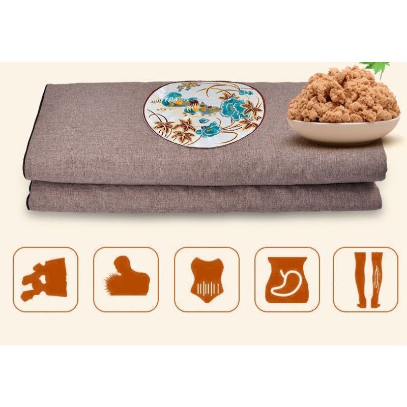 Thảm ngải cứu Đông Y  sưởi ấm trị đau mỏi lưng xương khớp hiệu quả- KÈM ẢNH THẬT