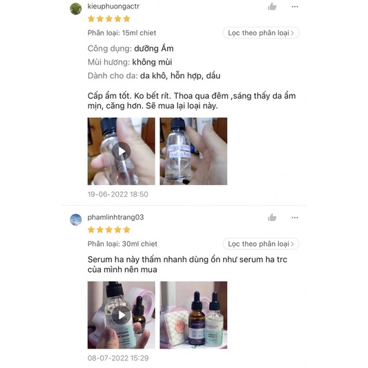 Tinh chất thu nhỏ lỗ chân lông và siêu cấp ấm Hyaluronic Acid