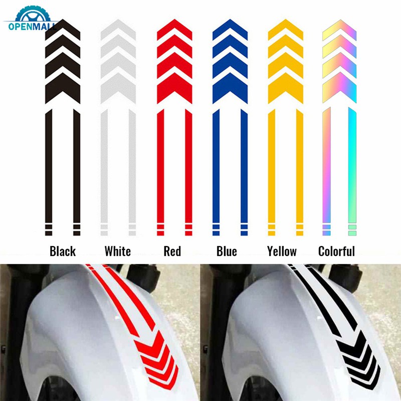 Sticker vinyl họa tiết kẻ sọc để trang trí cản xe mô tô