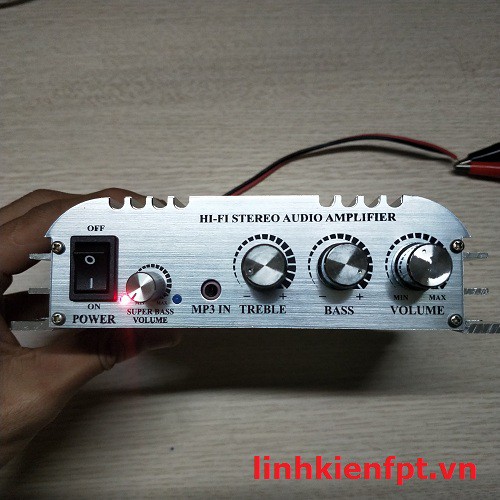 Âm Ly  Mini XH-168 Super BASS 300W - Độ Loa Xe Hơi