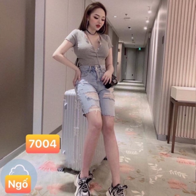 QUẦN JEAN NGỐ RÁCH XANH NHẠT🎯mã 7004 | BigBuy360 - bigbuy360.vn