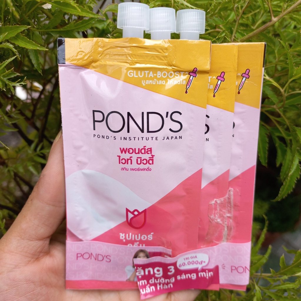 3 gói Kem dưỡng trắng da ban ngày Pond's White Beauty SPF30 PA+++ Ponds gói 7g