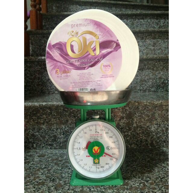 Giấy vệ sinh cuộn công nghiệp OKI (650g/1 cuộn)