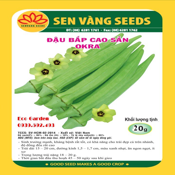 Hạt Giống Đậu Bắp Cao Sản Trái Xanh PN-68 Phú Nông - 10GR