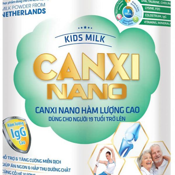 SẢN PHẨM DINH DƯỠNG KIDS MILK CANXI NANO 900G (19 TUỔI TRỞ LÊN)