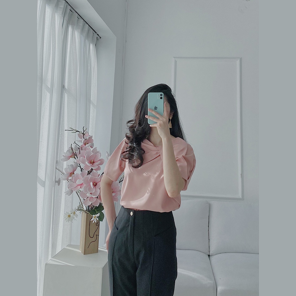 Quần tây công sở nữ lưng cao ống xẻ công sở thời trang Eden dáng ôm body đường may tỉ mỉ - Q014