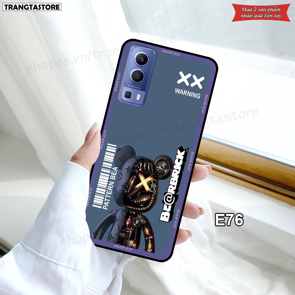 Ốp Vivo Y51 2020 / Y51s / Y72 5G / Y53s in hình gấu Bearbrick,Metal Style,Doremon siêu dễ thương chất lượng
