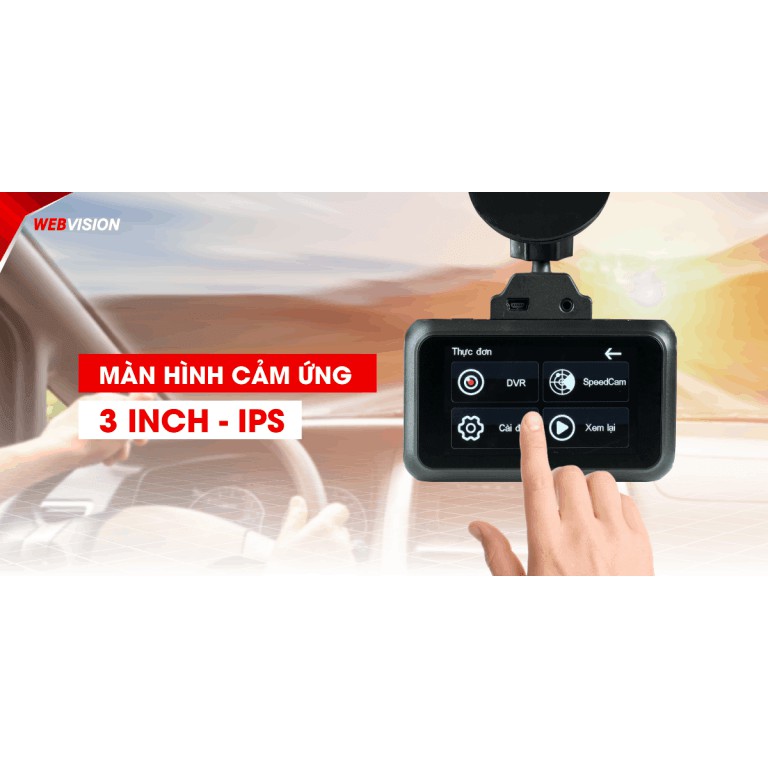 Camera hành trình Webvision A38 ghi hình 4K, hỗ trợ cảnh báo giao thông chuẩn xác, kết nối wifi,lưu trữ lên tới 128G