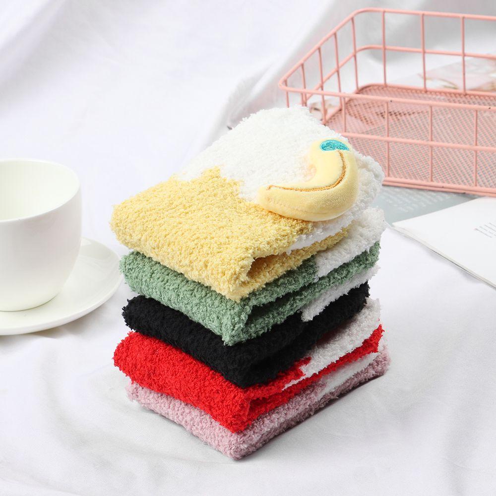 Vớ Lông Cừu San Hô Hình Trái Cây Dễ Thương