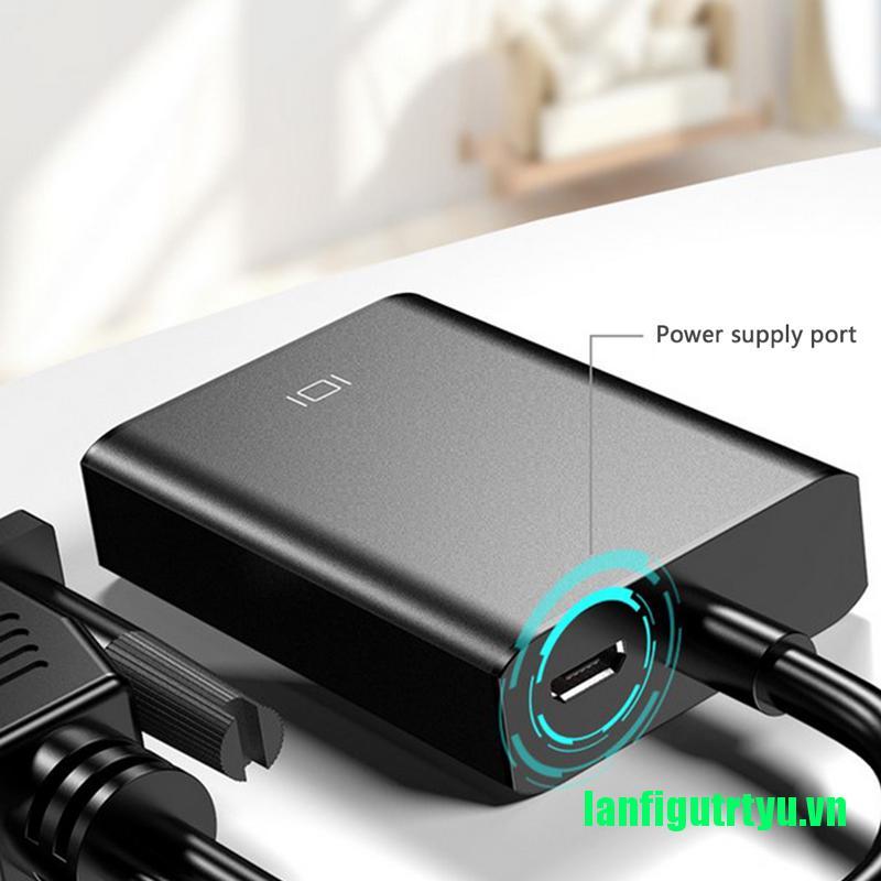 Bộ Chuyển Đổi Vga Sang Hdmi 1080p Hd Kèm Cáp Âm Thanh Cho Hdtv Pc Laptop Tv | BigBuy360 - bigbuy360.vn