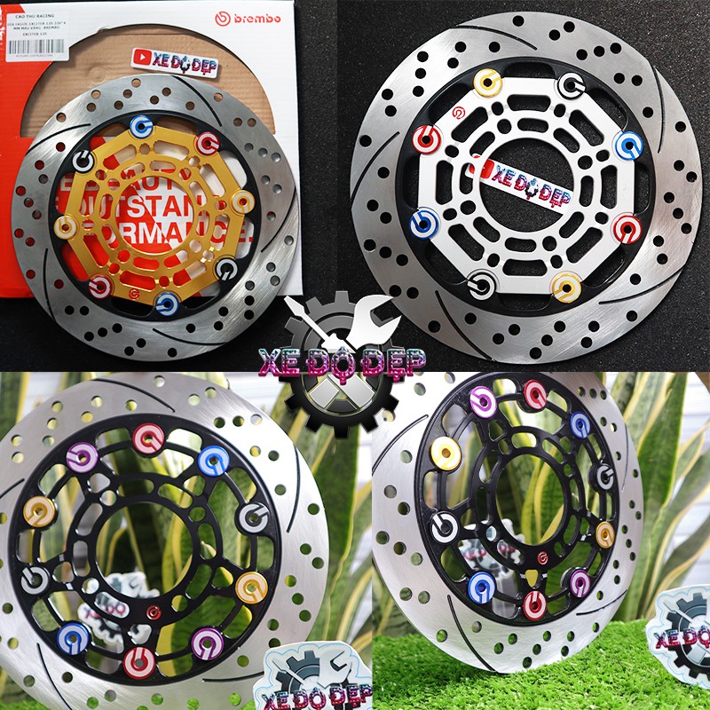 Đĩa Brembo logo đỏ size 220 Lắp như Zin