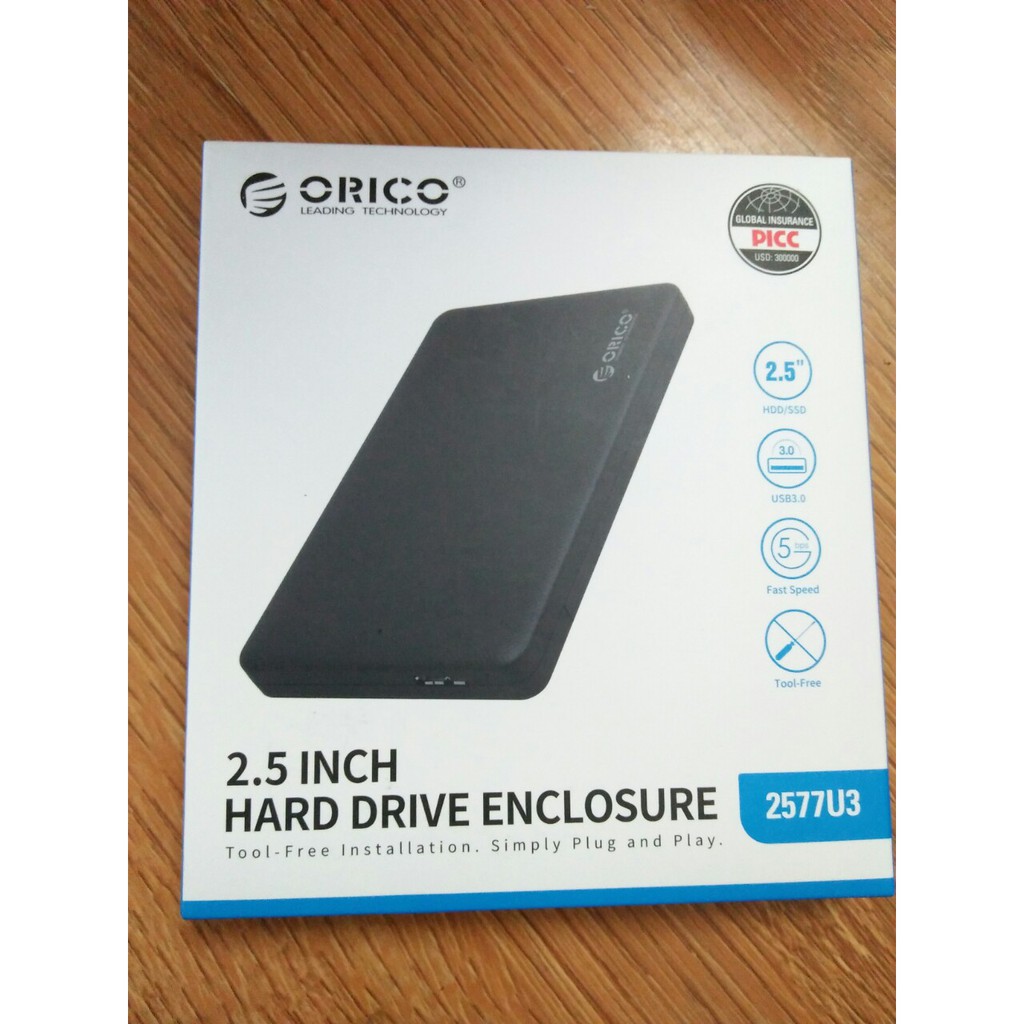 Vỏ Box Ổ Cứng 2,5 Chính Hãng Orico 2577US3 Chuẩn USB 3.0