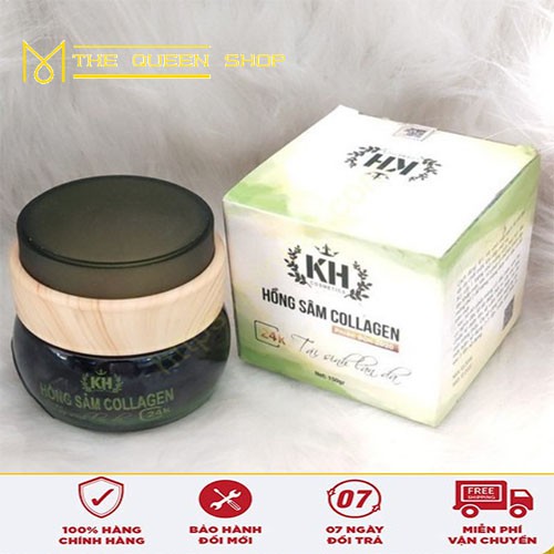 ☑️ Mặt Nạ Hồng Sâm Collagen Kim Hoàng [ Chính Hãng ]