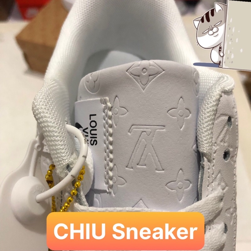 Giày thể thao nam nữ tăng chiều cao air force 1 Full trắng LV phiên bản cao cấp giày Sneaker Af1 trắng