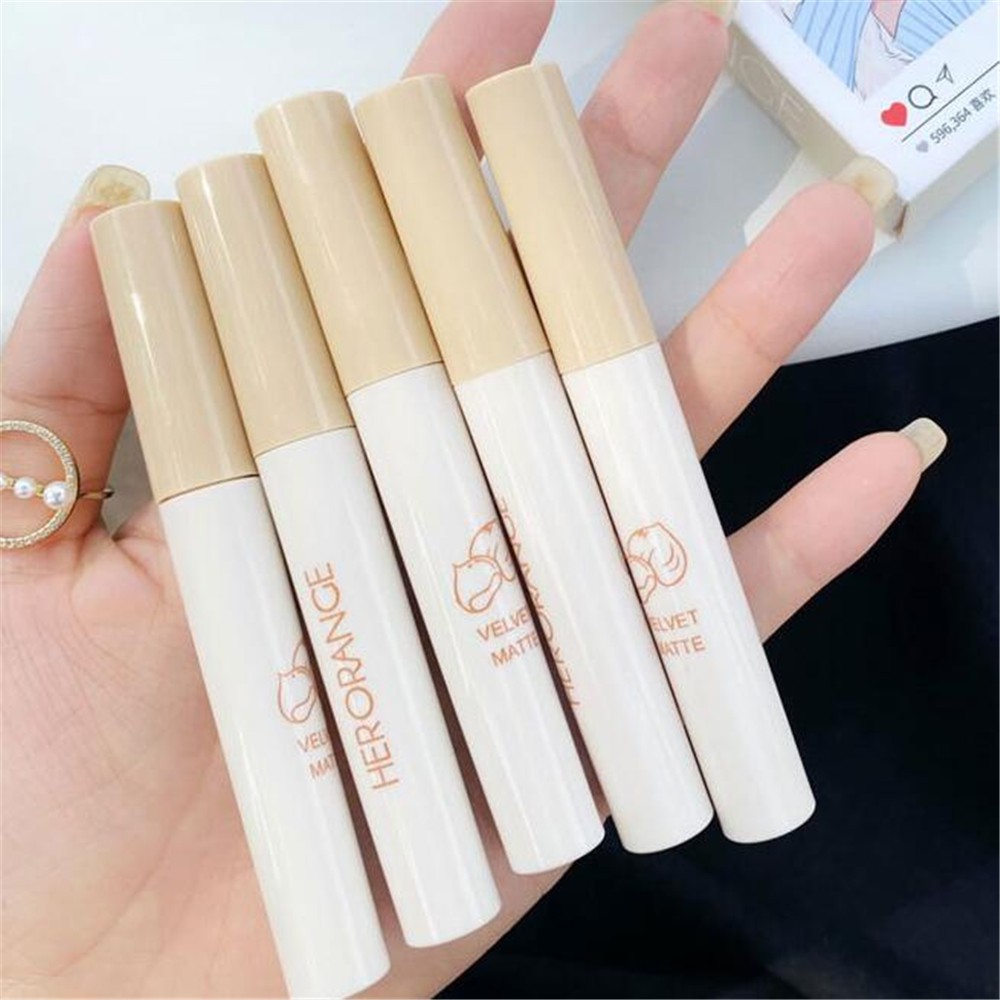 [Hàng mới về] Bộ 5 son kem mịn lì như nhung thiết kế kiểu dáng hoạt hình đáng yêu | BigBuy360 - bigbuy360.vn