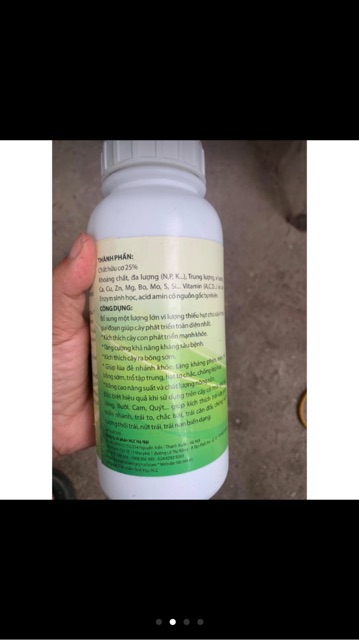 Phân bón hữu cơ cao cấp siêu dinh dưỡng của HLC- chai 500ml