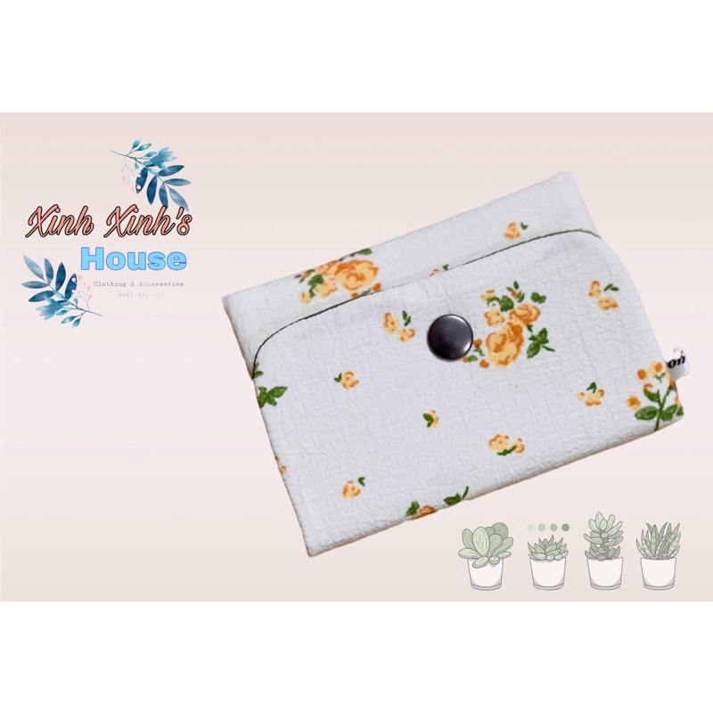 Ví vải 2 ngăn SUNSHINE vintage