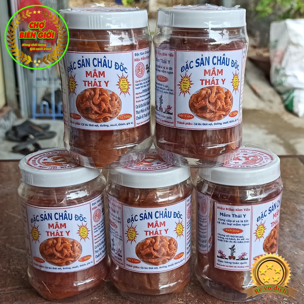 Đặc Sản Mắm Thái Y Cá Lóc Châu Đốc Đã Trộn Gia Vị Thơm Ngon Loại 1 Hủ 500gr