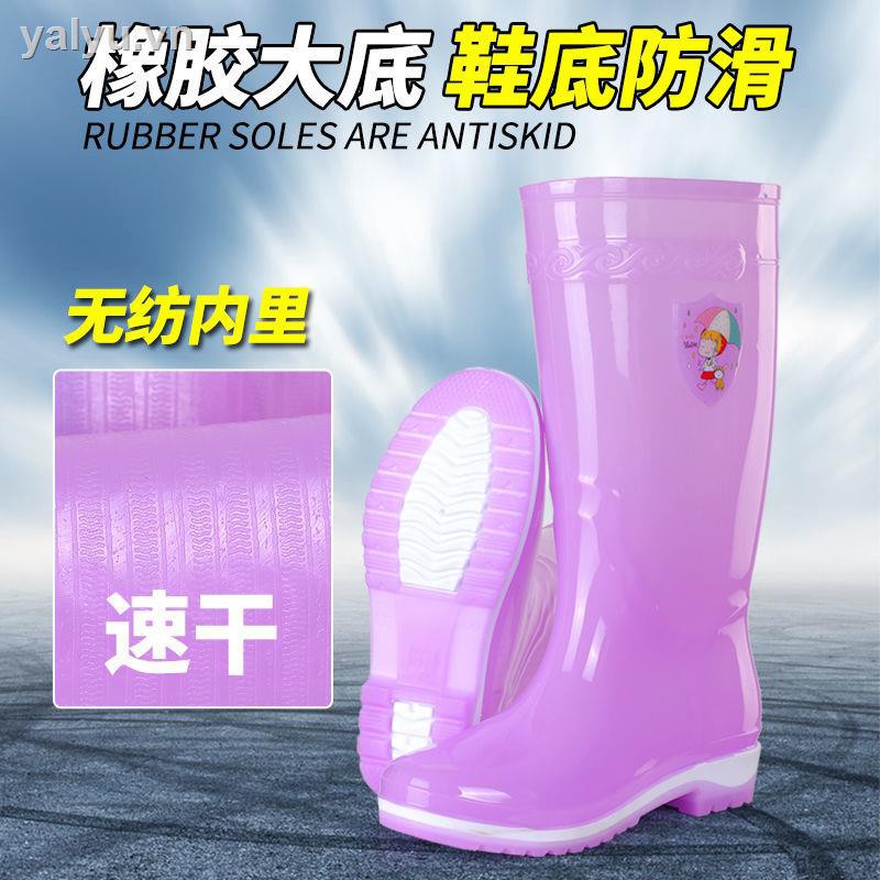 Ủng Đi Mưa Trong Suốt Chống Thấm Nước Chống Trượt Màu Kẹo Dễ Thương Cho Nữ | BigBuy360 - bigbuy360.vn