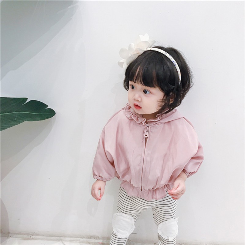 Áo Khoác Chiffon Mỏng Có Mũ Trùm Chống Nắng Thời Trang Cho Bé