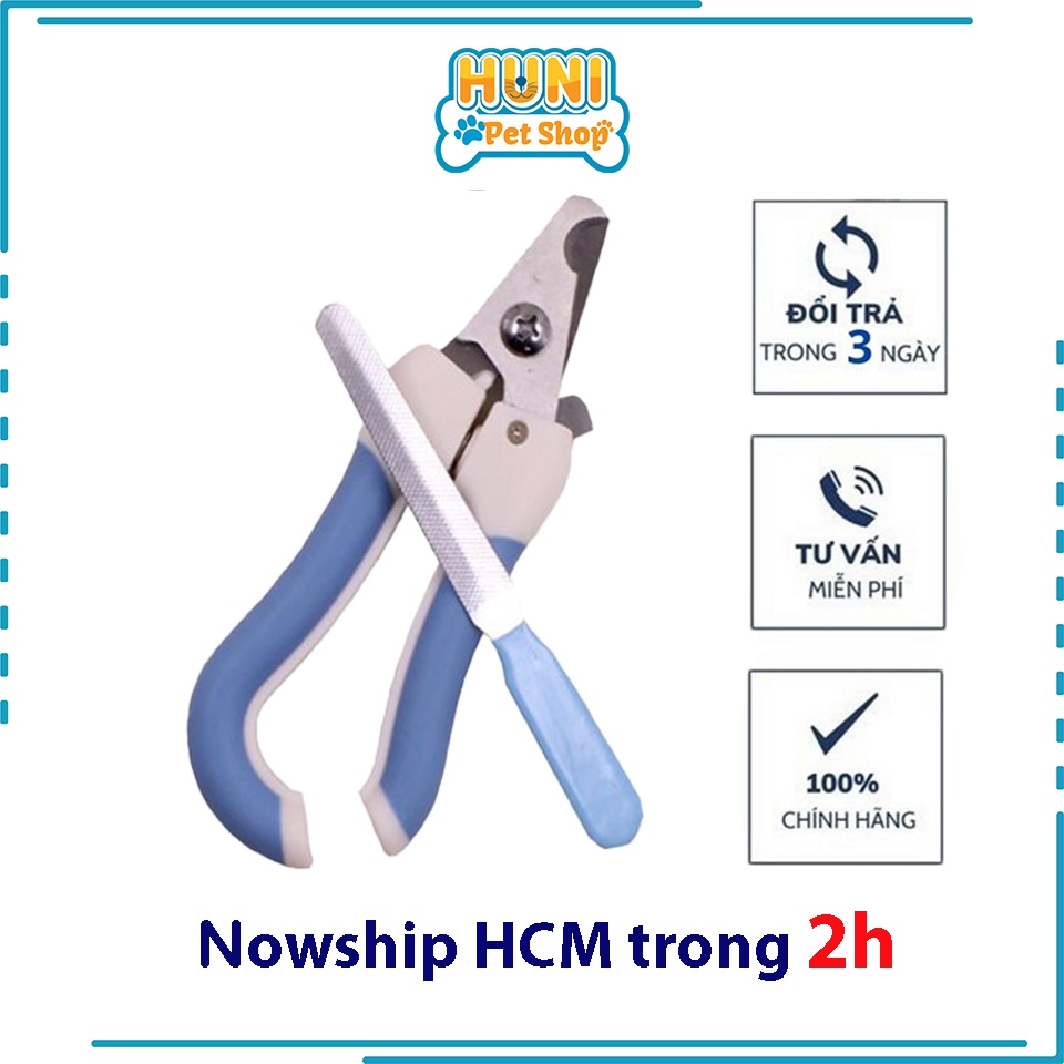 Kiềm cắt móng cho chó mèo - kéo cắt móng 2 size kìm cao cấp cho thú cưng kèm dũa Huni Petshop