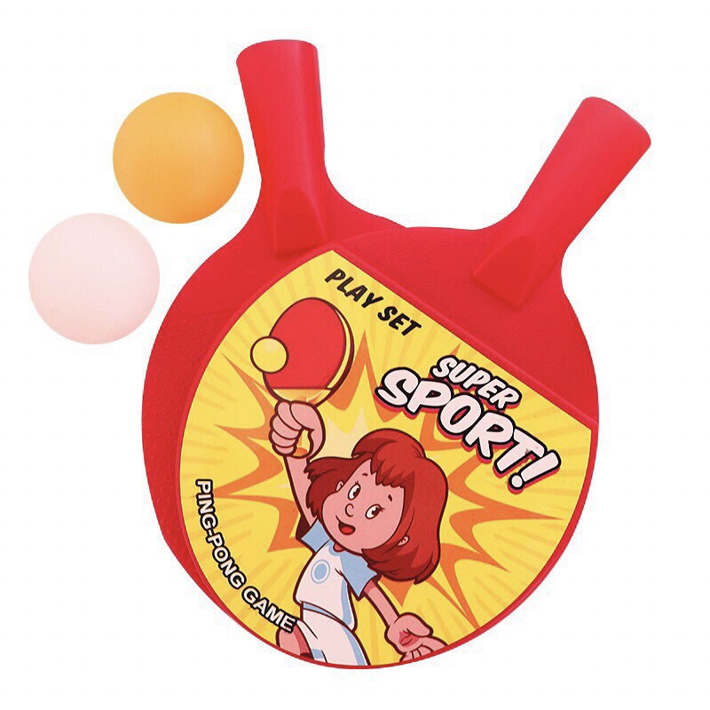 Bộ 2 vợt bóng bàn kèm theo 2 bóng cho bé - Đồ chơi bóng bàn Ping Pong cho bé
